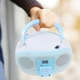 thumbnail image 2 of SingingWood GC01 Reproductor de CD Portátil Macarons Series, Radio AM/FM, LCD, Aux Frontal, Conector Auriculares, Compatible CA/Batería (Azul), 2 of 7