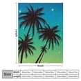 thumbnail image 4 of ARISTURING Palm Trees Starry Sky Flannel Blanket Lightweight Soft Blanket 40x50in, 4 of 6