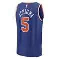 thumbnail image 3 of Men's Fanatics Precious Achiuwa Blue New York Knicks Fast Break Replica Player Jersey - Icon Edition, 3 of 3