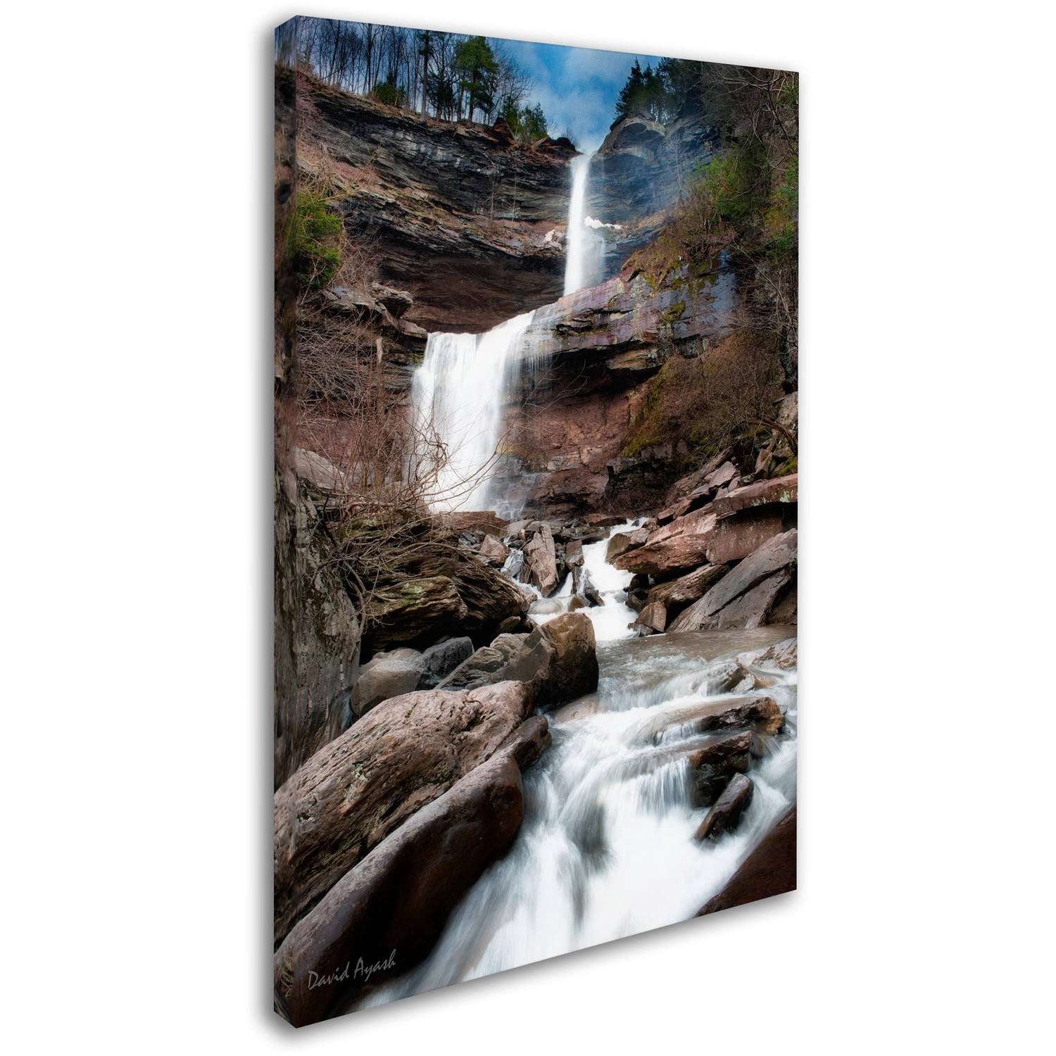 Trademark Fine Art "Katerskill Fall" Canvas Art by David Ayash