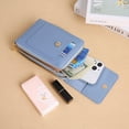 thumbnail image 3 of Cell Phone Bag, Pu Leather Crossbody Cellphone Purse for Women, Touch Screen Cell Phone Pouch Holder Shoulder Bag Rfid Blocking Wallet Handbag with Shoulder Strap, 3 of 5