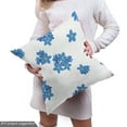 thumbnail image 5 of Ambesonne Floral Fabric by the Yard Upholstery, Bluish Forget Me Not Flowers, 3 Yards, Deep Sky Blue and Mustard, 5 of 5