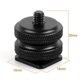 thumbnail image 3 of 1/4 inch Double Nuts Tripod Mount Screw To Flash Camera Hot Shoe Adapter, 3 of 5