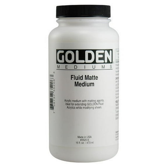 Golden Artist Colors 32 oz, Fluid Matte Medium