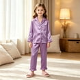 thumbnail image 2 of XIYON Toddler Girl Clothes Long Sleeve Sleepwear Kids Top And Pants 2 Piece Outfit Set Soft Autumn Loungewear 7-8 Years, 2 of 7