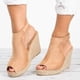 thumbnail image 1 of Moda mujer sólido verano señoras cómodas sandalias talón pendiente Casual playa zapatos Wmkox8yii  sa894, 1 of 6