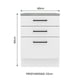 thumbnail image 3 of Mueble Inferior de Cocina Madesa Agata 60 cm 3 Cajones, 3 of 9