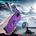 thumbnail image 6 of Samsung Galaxy A71 5G Case (Not Fit Galaxy A71 4G) with HD Screen Protector, Dual Guard Protection Series Case with Portable Magnetic Ring Stand for Samsung A71 5G (Purple Military Case), 6 of 15