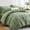 Green, variant on Davulos King Size Comforter Set Green，7 Pieces Chic Bedding Sets Soft Bed in a Bag for All Seasons
