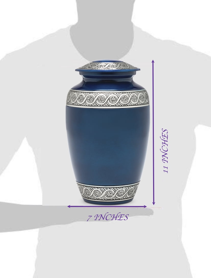 Eternal Harmony Cremation Urn for Human Ashes | Memorial Urn Carefully Handcrafted with Elegant Finishes to Honor and Remember Your Loved One | Adult Urn Large Size with Beautiful Velvet Bag