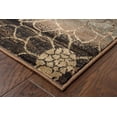 thumbnail image 2 of Oriental Weavers Hudson Area Rug 074A1 Brown Abstract Stripes 1' 10" x 7' 6" Rectangle, 2 of 2