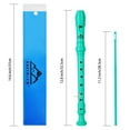 thumbnail image 3 of EASTROCK Soprano Recorder Instrument 3Pcs Recorder Flute C Key German Style for Beginners/Students,Green, 3 of 8