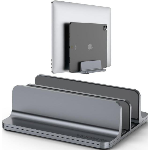 Soporte para portátil YICOSUN de doble ranura ajustable para 13-17,3 pulgadas