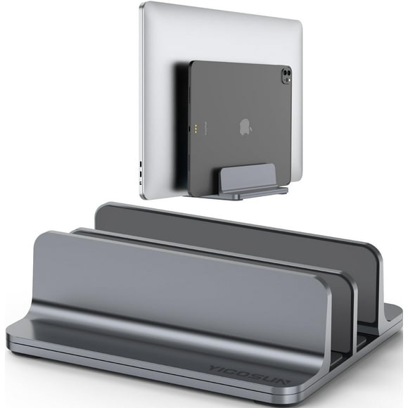 Soporte para portátil YICOSUN de doble ranura ajustable para 13-17,3 pulgadas
