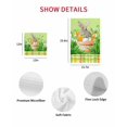 thumbnail image 7 of Easter Bunny Kitchen Dish Towels for Drying Dishes Set of 2, Spring Green Garden Floral Botanical Plaid Waffle Weave Microfiber Hand Tea Bathroom Towels Quick Dry & Absorbent Towel 15.7x23.6, 7 of 7