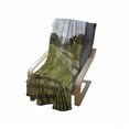 thumbnail image 4 of Farmland Soft Flannel Fleece Throw Blanket, Long Photo of Flowing Fence of Country House in Rural Grassland Ranch Pastoral, Cozy Plush for Indoor and Outdoor Use, 60" x 80", Multicolor, by Ambesonne, 4 of 6