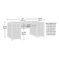 thumbnail image 3 of Sauder Cannery Bridge Executive Desk, Sindoori Mango, 429414, 3 of 9