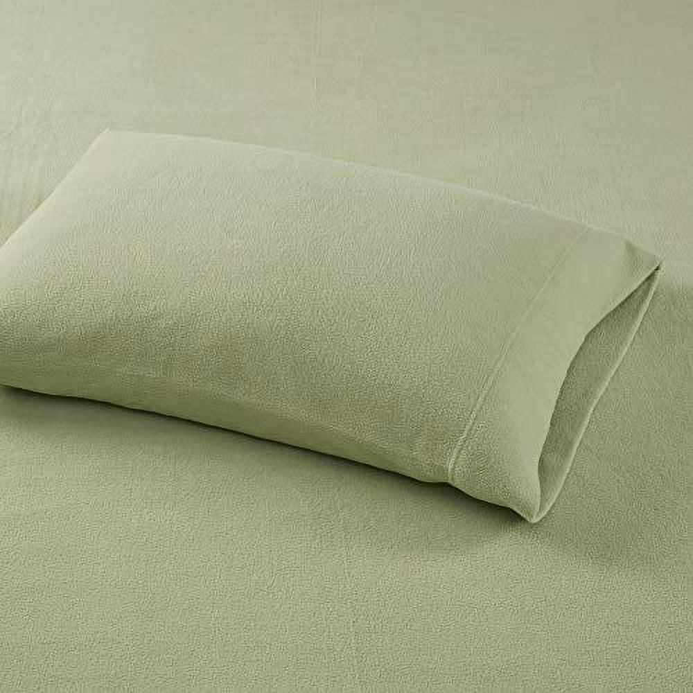 Comfort Classics Micro Fleece 4-Piece Green Sheet Set, Full