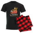thumbnail image 6 of CafePress - Tacos Are My Valentine Shi Men's Charcoal Pajamas - Men's Dark Loose Fit Cotton Pajama Set, 6 of 7