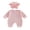 Pink, variant on RUINIXCW Newborn Baby Girl Hospital Coming Home Outfit Infant Baby Girl Spring Fall Winter Clothes Heart Romper Ruffled Trim Jumpsuit Hat 2 Pcs Set