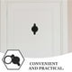 thumbnail image 4 of Black Copper Door Viewer Shield for Security Privacy 4Pcs Set, 4 of 4