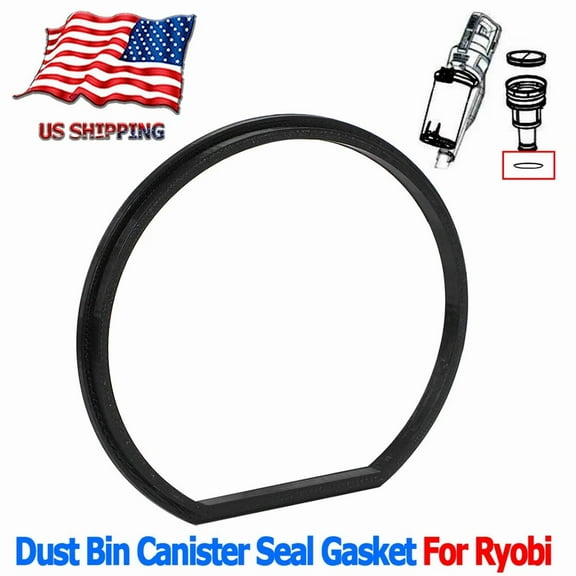 For Ryobi 18V Stick Pcl & Pbl Vac Dust Bin Canister Seal Gasket Black 544997002
