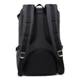 thumbnail image 4 of KAUKKO Mochila de viaje escolar para universidad flexible con portátil para 15", 22L (Lienzo/Negro) KAUKKO E5ABlack, 4 of 5