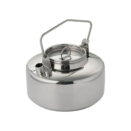 

Outdoor Camping Campfire Kettle 1.5L Portable Hiking Pot Backpack Teapot Teakettle Mountaineering Fishing Kitchen Boiling Water Barbecue
