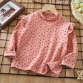thumbnail image 2 of Child Girl Long Sleeve Shirts 12 18 24 Months 1T 2T 3T 4T 5T 6T 7T 8T 9T 10T 11T 12T Kids Ruffle Shirts Tee Crewneck Graphic Tops Girls Fall Clothes, 2 of 4