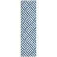 thumbnail image 2 of Addison Rugs Chantille Indoor/Outdoor Transitional Squares Blue Washable Runner Rug, 2'3" x 7'6", 2 of 6
