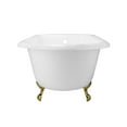 thumbnail image 2 of Heritage 54 Inch Cast Iron Classic Clawfoot Tub - No Faucet Drillings, 2 of 2