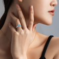 thumbnail image 7 of YYKihy Blue Turtle Ring Quality Opening Ring Women Ring For Personality, 7 of 7