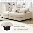 thumbnail image 6 of LUCKHAO 90'' Square Arm Sofa with Removable Back Cushions and 2 pillows,Corduroy Fabric Sofa Bed for Living Room, Office, Apartment, 6 of 10