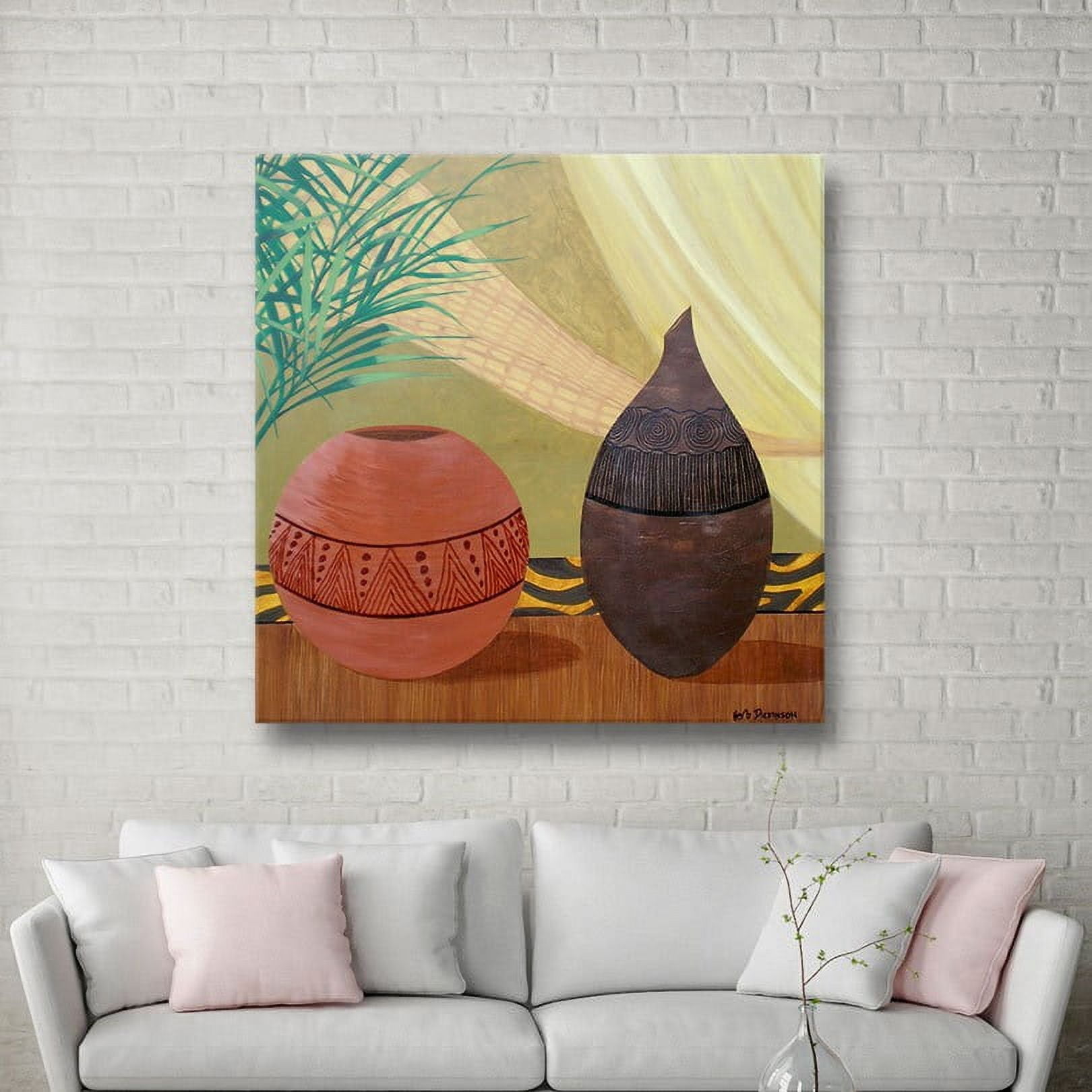 ArtWall Herb Dickinson "African Style II" Gallery-wrapped Canvas