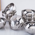 thumbnail image 4 of Stainless Steel Lotus Rice Bowl Double Layer Insulation and Anti-scalding Bowl Multi-function Soup Food Bowl Home Kitchen Tool, 4 of 8