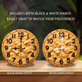 thumbnail image 2 of Peanut Butter Clock Caramel Cake Treat 10-Inch Silent Wooden Wall Clock, Battery Operated (AA Batteries Not Included), Artistic Home Decor, 2 of 7