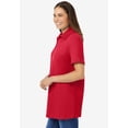 thumbnail image 3 of Woman Within Plus Size Perfect Short-Sleeve Polo Shirt, 3 of 6