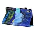 thumbnail image 5 of SaniMore Wallet Case for iPad 10th Generation 10.9" 2022, Auto Wake/Sleep PU Leather Case Shockproof TPU Shell Painted Magnetic Clasp Card Slot Pen Holder Anti-slip Strip Stand Drop-proof Case, Tree, 5 of 9