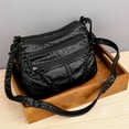 thumbnail image 4 of Stylago Purses for Women Soft Leather Shoulder Bag Multiple Zipper Pockets Ladies Crossbody Tote Handbags Lightweight Satchel Black, 4 of 5