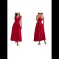 thumbnail image 3 of Vestido Informal de Verano Sin Mangas para Mujer, con Escote en V, Arrugas y Espalda Descubierta, para Fiesta Rojo L, 3 of 7