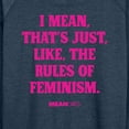 thumbnail image 3 of Mean Girls - Rules Of Feminism - Women's Lightweight French Terry Long Sleeve Shirt, 3 of 5
