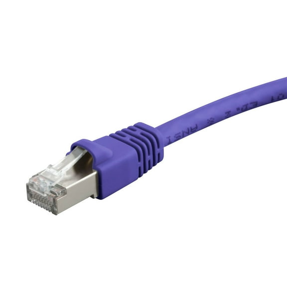 Monoprice - Patch cable - RJ-45 (M) to RJ-45 (M) - 7 ft - STP - CAT 6a - snagless, stranded - purple