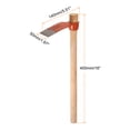 thumbnail image 2 of Single Head Garden Hoe Rake 16" Forged Garden Hoe Tools with Orange Wooden Handle Garden Rakes Shovel, 2 of 6