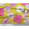 thumbnail image 2 of Soimoi Moss Georgette Fabric Carnation Floral Print Sewing Fabric Yard 42 Inch Wide, 2 of 3