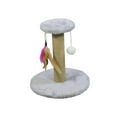 thumbnail image 2 of Cat Premium Sisal Scratcher Interactive Toy Scratch Post Durable Kitten Cat Round Gray, 2 of 8