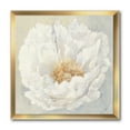 thumbnail image 2 of Designart 'blanc Serein Pivoine' Chalet Encadrée Impression d'Art - 30x30, 2 of 3