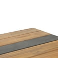 thumbnail image 4 of Pellerin Acacia Wood Outdoor Dining Table, Teak and Black, 4 of 7