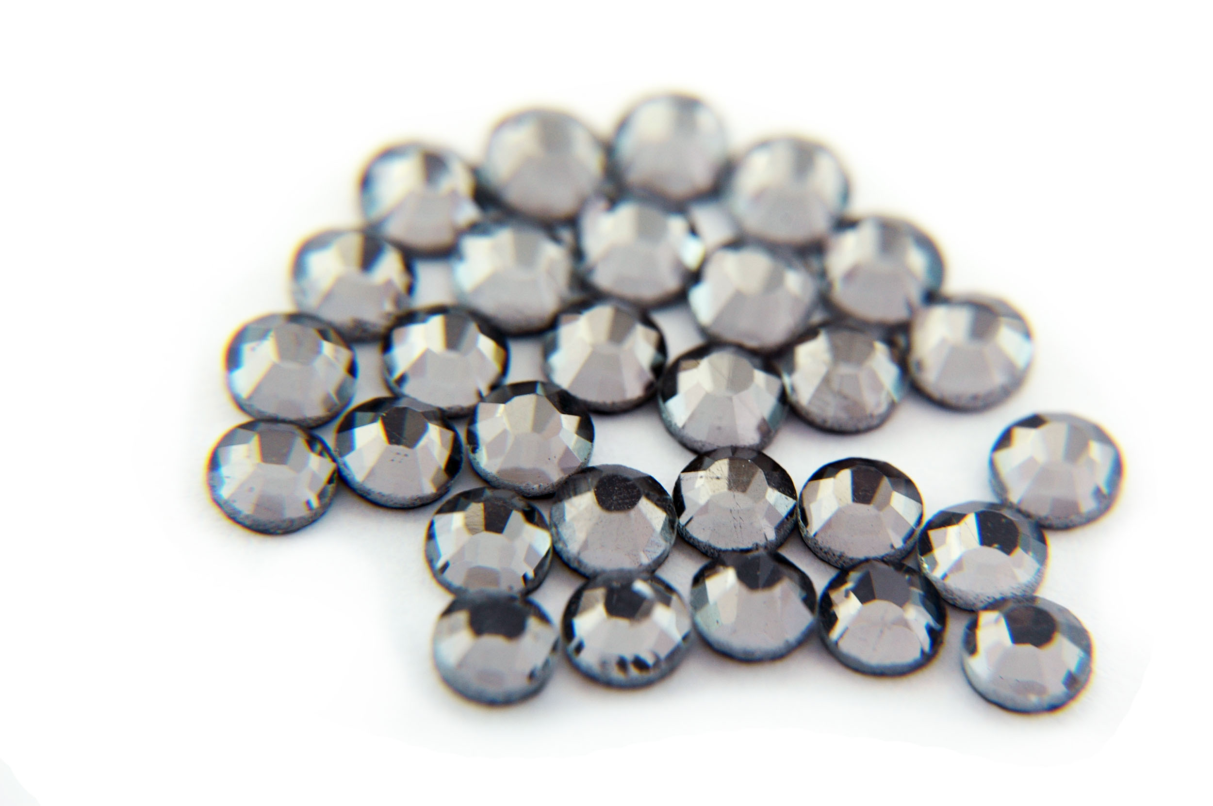 288 Pieces Red White and Blue Glass Rhinestones SS16 Vintage Glass Stones