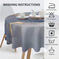 thumbnail image 6 of Marble Tablecloth 60 Inch Round Blue Gold Table Cloths Waterproof Rustic with Wrinkle Resistant for Party Picnic Home Dinning Decor, 6 of 6