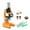 Orange-OR-home supplies, variant on KTTECTOA Early Childhood Education Biological Science HD 100X 400X 1200X Microscope Toy Primary School Children's Experimental Equipment Clearance Outdoor Toys Canada Days Girl Toys